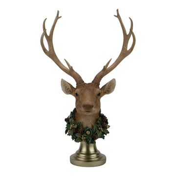 Natural Deer Bust - My Christmas