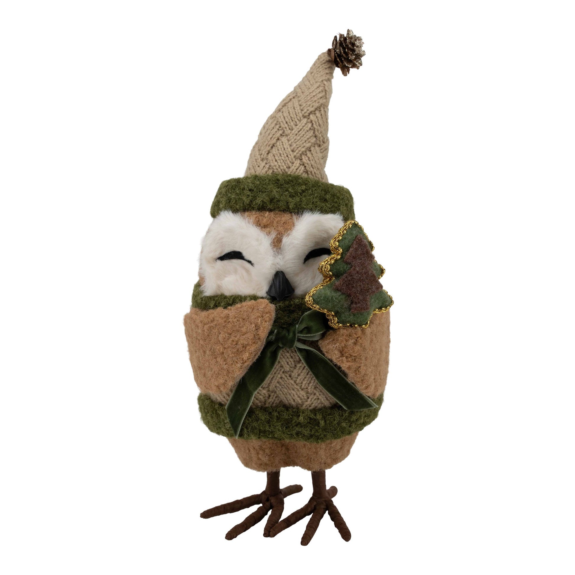 Natural Owl with Tree - My Christmas