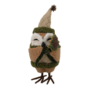 Natural Owl with Tree - My Christmas