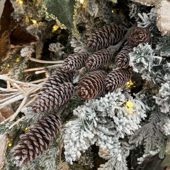 Natural Pinecone Glitter Spray - My Christmas