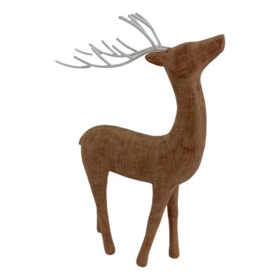 Natural Standing Deer - 35cm - My Christmas