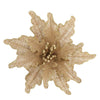 Natural with Copper Centre Poinsettia with Clip - My Christmas