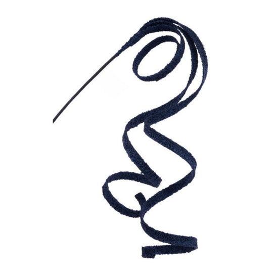 Navy Blue Glitter Bead Curly Spray - My Christmas