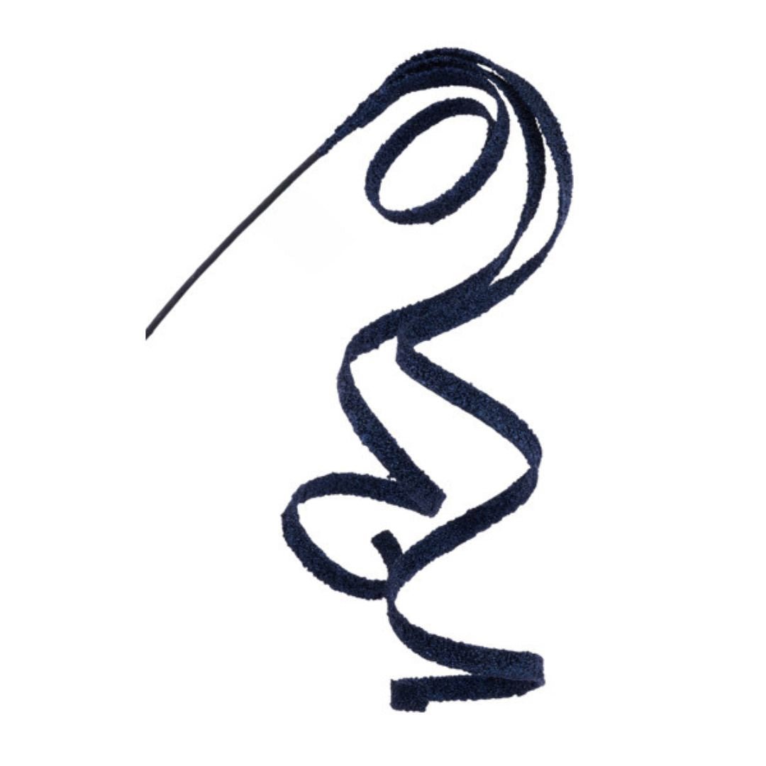 Navy Blue Glitter Bead Curly Spray - My Christmas