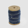 Navy Blue Velvet Ribbon Roll with Gold Trim - My Christmas