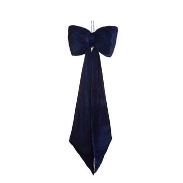Navy Elongated Bow - My Christmas