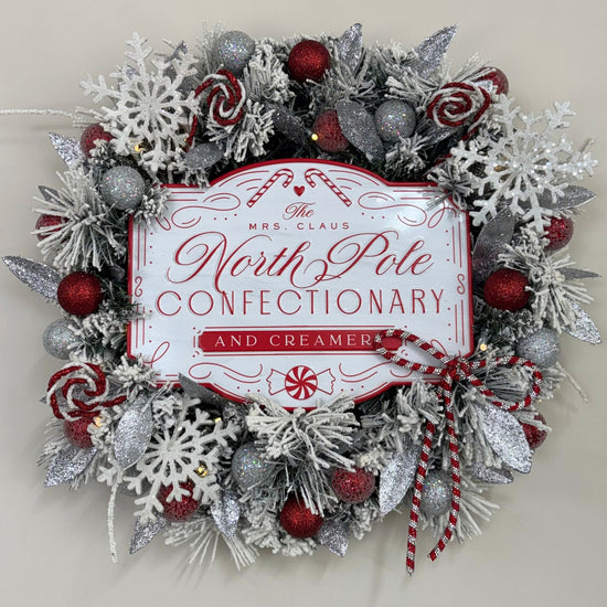 North Pole Confectionary Wreath - 45cm - My Christmas