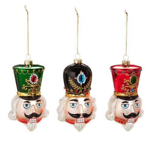 Nutcracker Head Ornament - Assorted - My Christmas