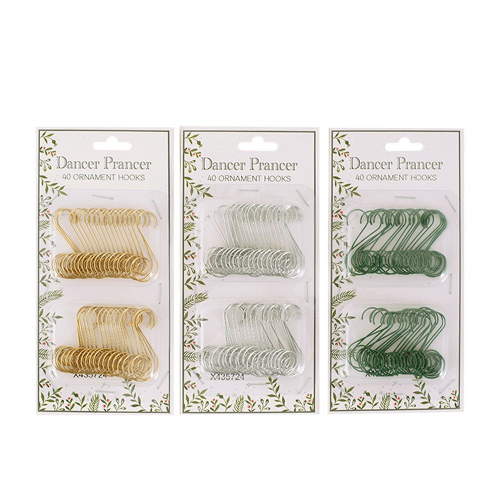 Ornament Hooks - Pack of 40 - Assorted - My Christmas