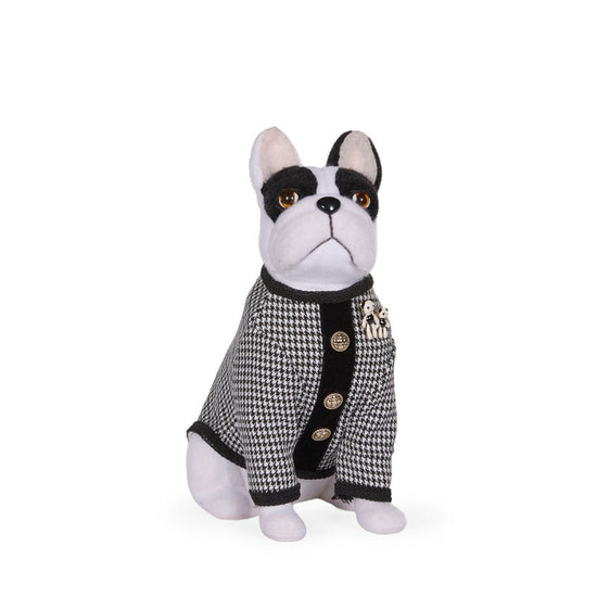 Parisian Bulldog with Brooch - My Christmas