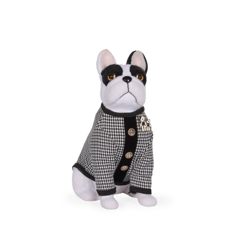 Parisian Bulldog with Brooch - My Christmas