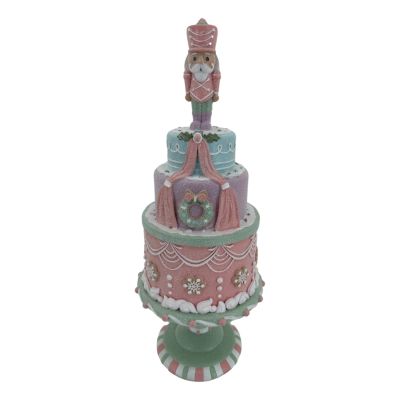 Pastel 3 Tier Cake with Nutcracker - My Christmas