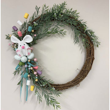 Pastel Bunny Wreath - My Christmas
