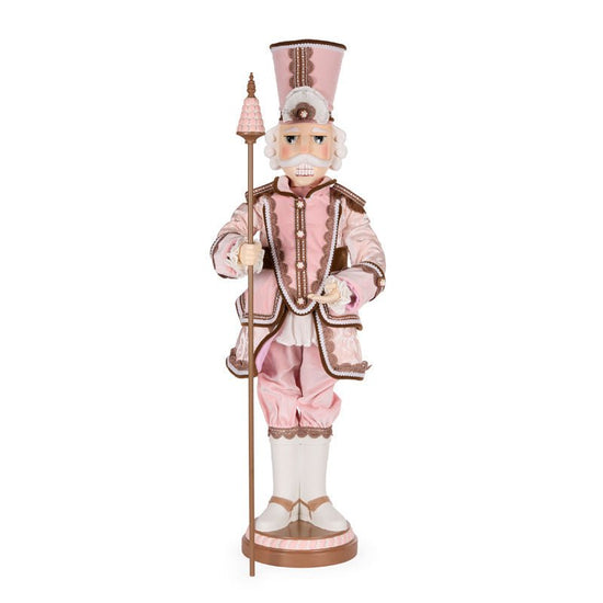 Pastel Fabric Nutcracker with Staff - 96cm - My Christmas