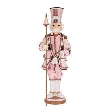 Pastel Fabric Nutcracker with Staff - 96cm - My Christmas