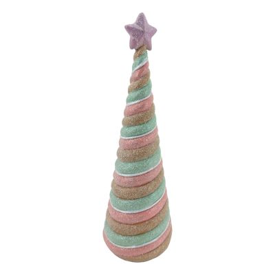 Pastel Gingerbread Cone Tree - 27cm - My Christmas