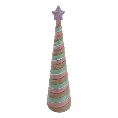 Pastel Gingerbread Cone Tree - 31cm - My Christmas