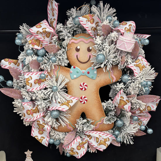 Pastel Gingerbread Wreath - 45cm - My Christmas