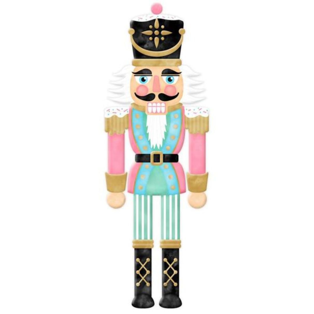 Pastel Nutcracker Metal Sign - My Christmas
