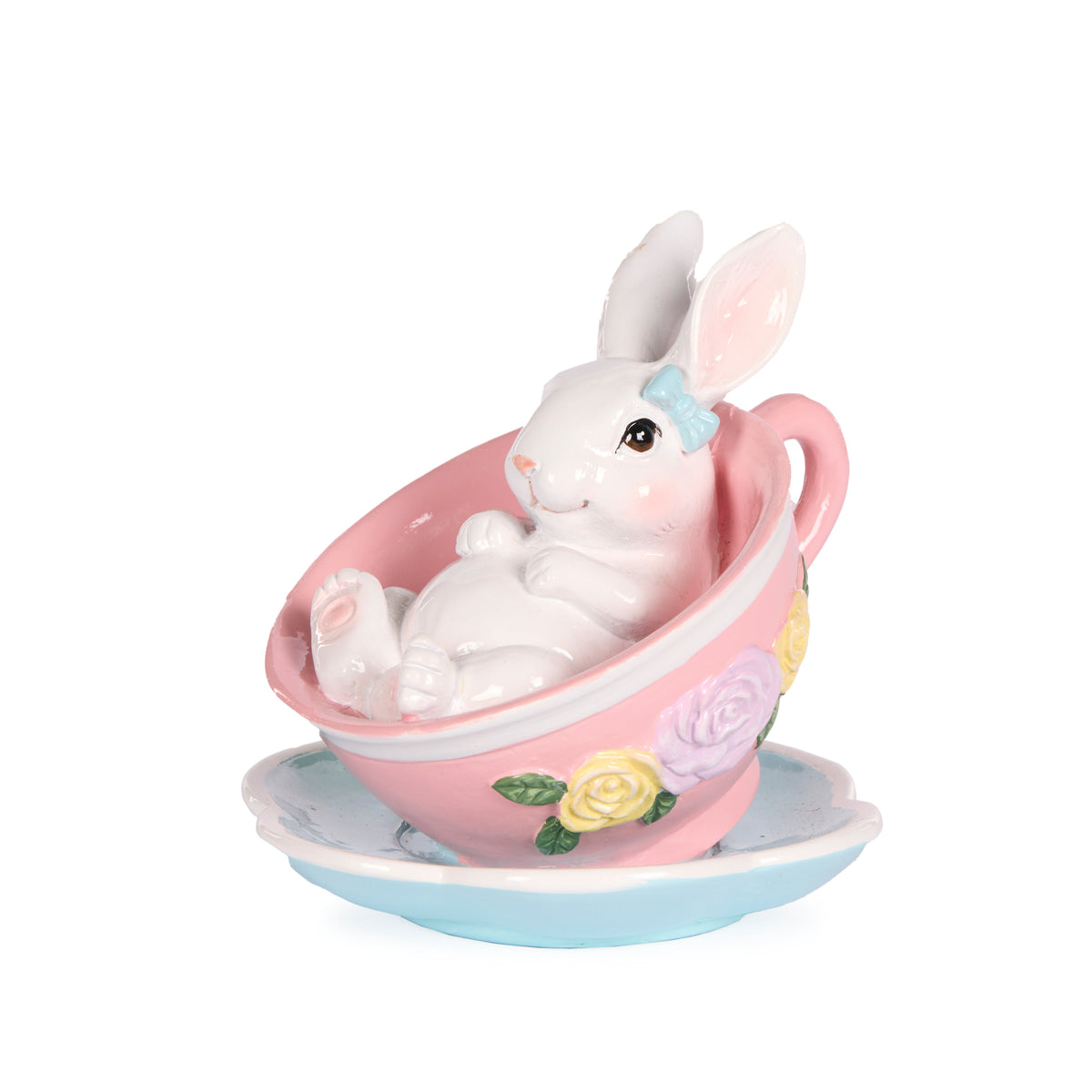 Pastel Pink Bunny Teacup - My Christmas