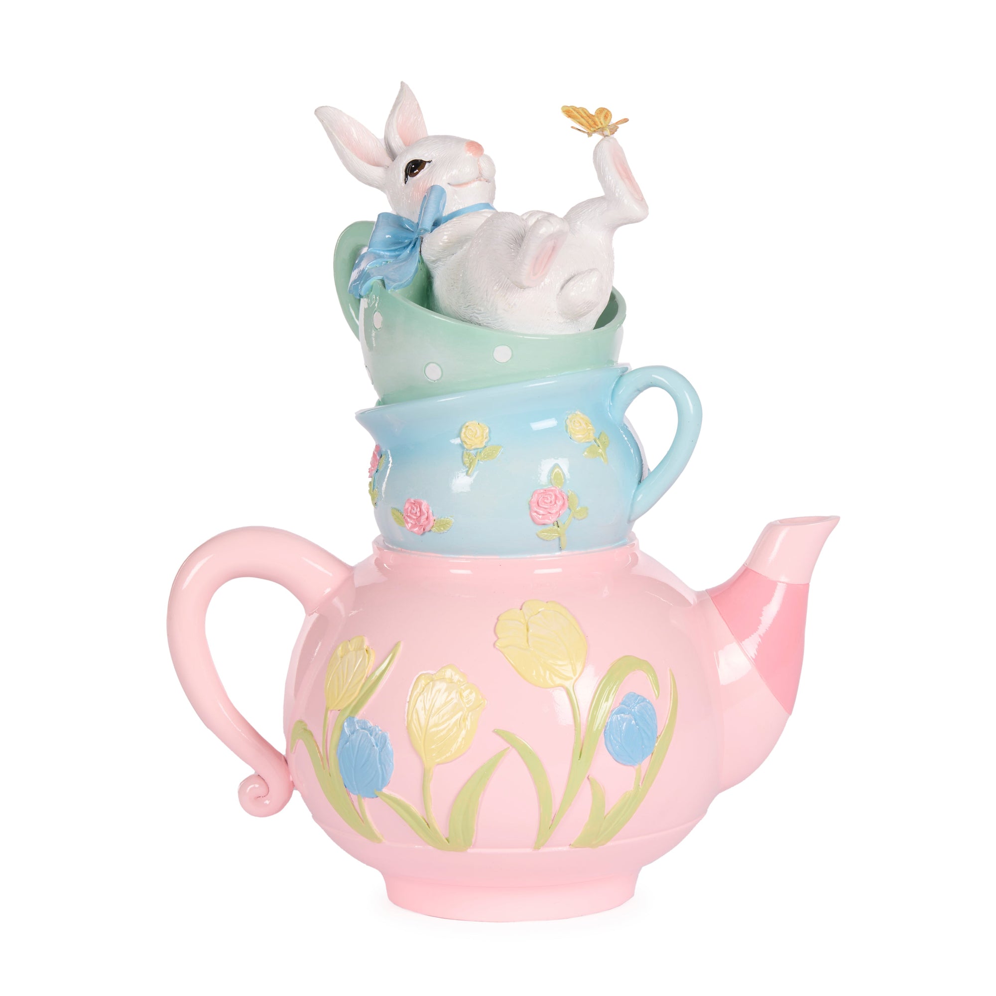 Pastel Teatime Bunny Stack - My Christmas