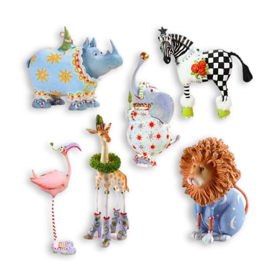 Patience Brewster Jambo Mini Ornament Set - My Christmas