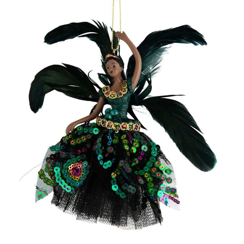 Peacock Fairy Ballerina Ornament - My Christmas