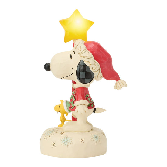 Peanuts - Snoopy with LED Star Staff - My Christmas