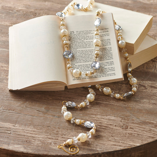 Pearl and Crystal Beaded Garland - My Christmas