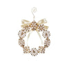 Pearl Brooch Wreath Ornament - Small - My Christmas