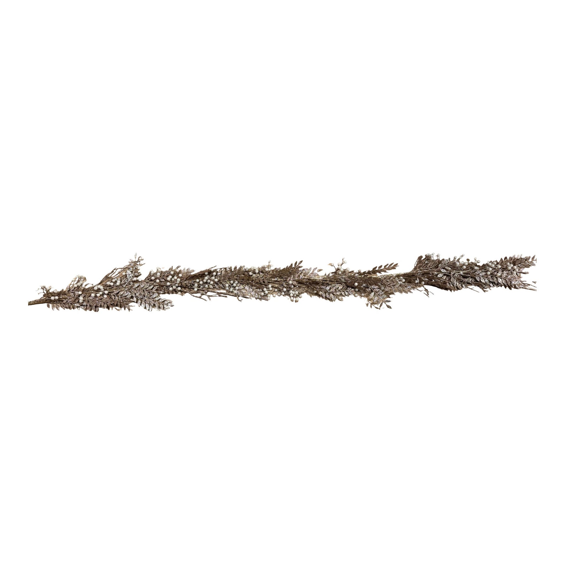Pearl Gold Leaf Garland - 167cm - My Christmas
