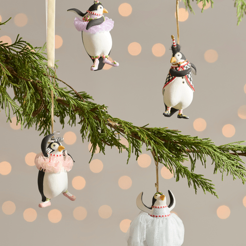Penguins En Pointe Mini Ornaments - Set of 4 - My Christmas