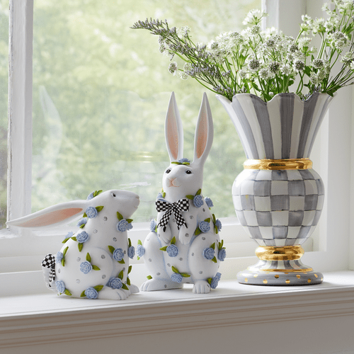 Periwinkle Peony Sitting Rabbit - My Christmas