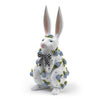 Periwinkle Peony Standing Rabbit - My Christmas