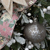 Pewter Snowflake Glass Bauble - My Christmas