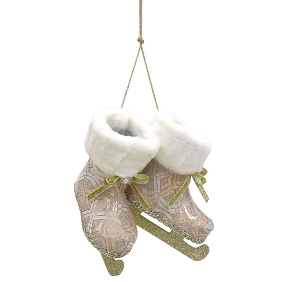 Pink and Cream Hanging Ice Skates - My Christmas