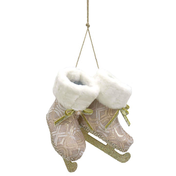 Pink and Cream Hanging Ice Skates - My Christmas
