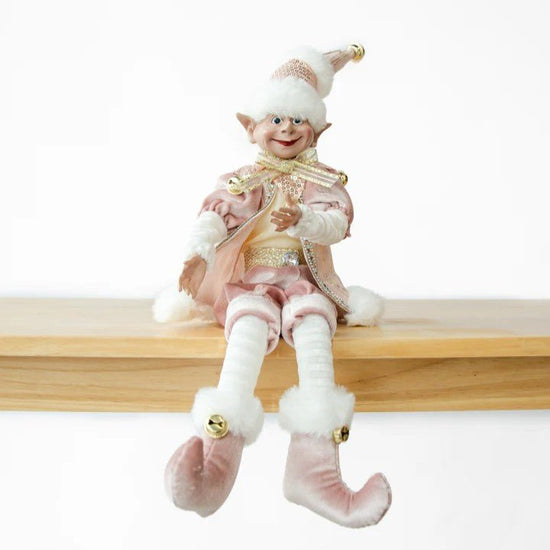 Pink and Gold Christmas Elf - My Christmas