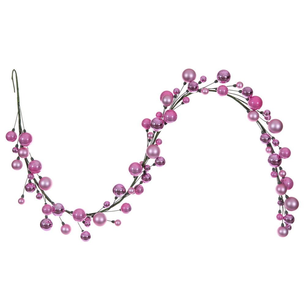 Pink Bauble Garland - 180cm - My Christmas