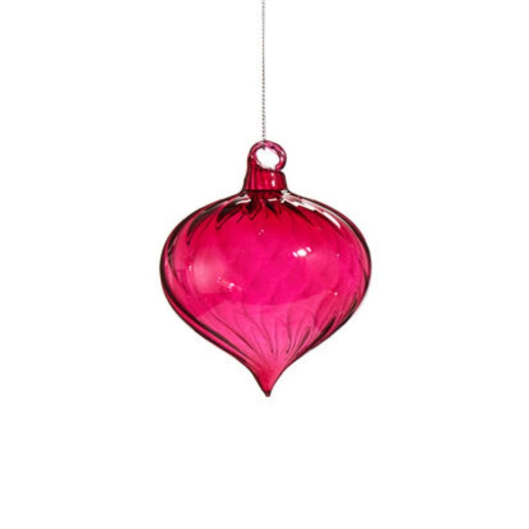 Pink Blown Glass Ornament - My Christmas