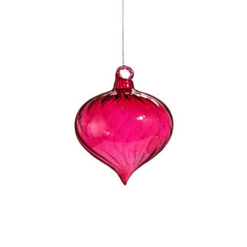 Pink Blown Glass Ornament - My Christmas