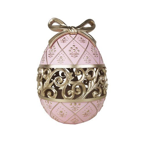 Pink Easter Egg with Gold Details - My Christmas