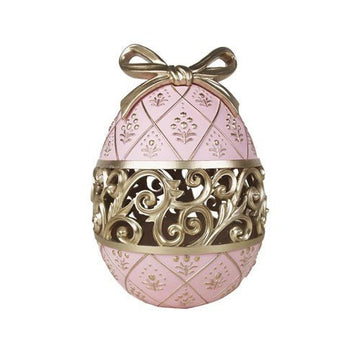 Pink Easter Egg with Gold Details - My Christmas