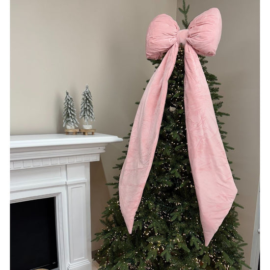 Pink Elongated Bow - My Christmas