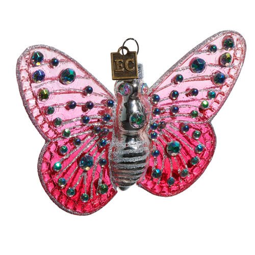 Pink Fantasy Butterfly Ornament - My Christmas