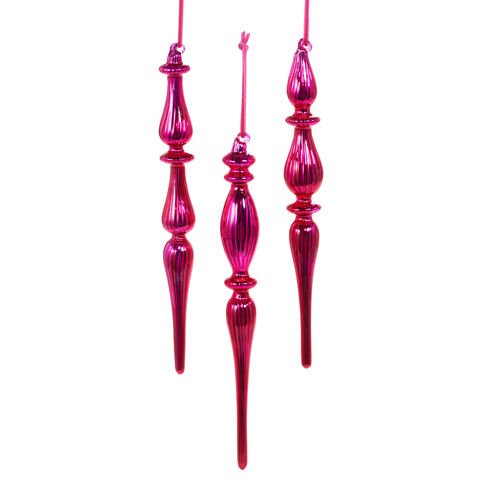 Pink Finial - Box of 3 - My Christmas