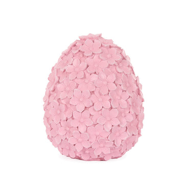 Pink Floral Blossom Egg - 25.5cm - My Christmas