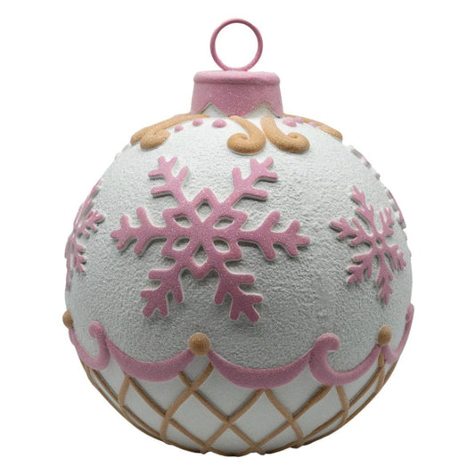 Pink Gingerbread Bauble Decor - My Christmas