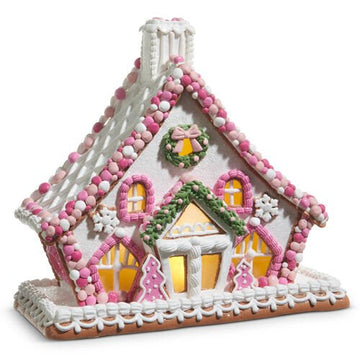 Pink Gingerbread House - Large - My Christmas