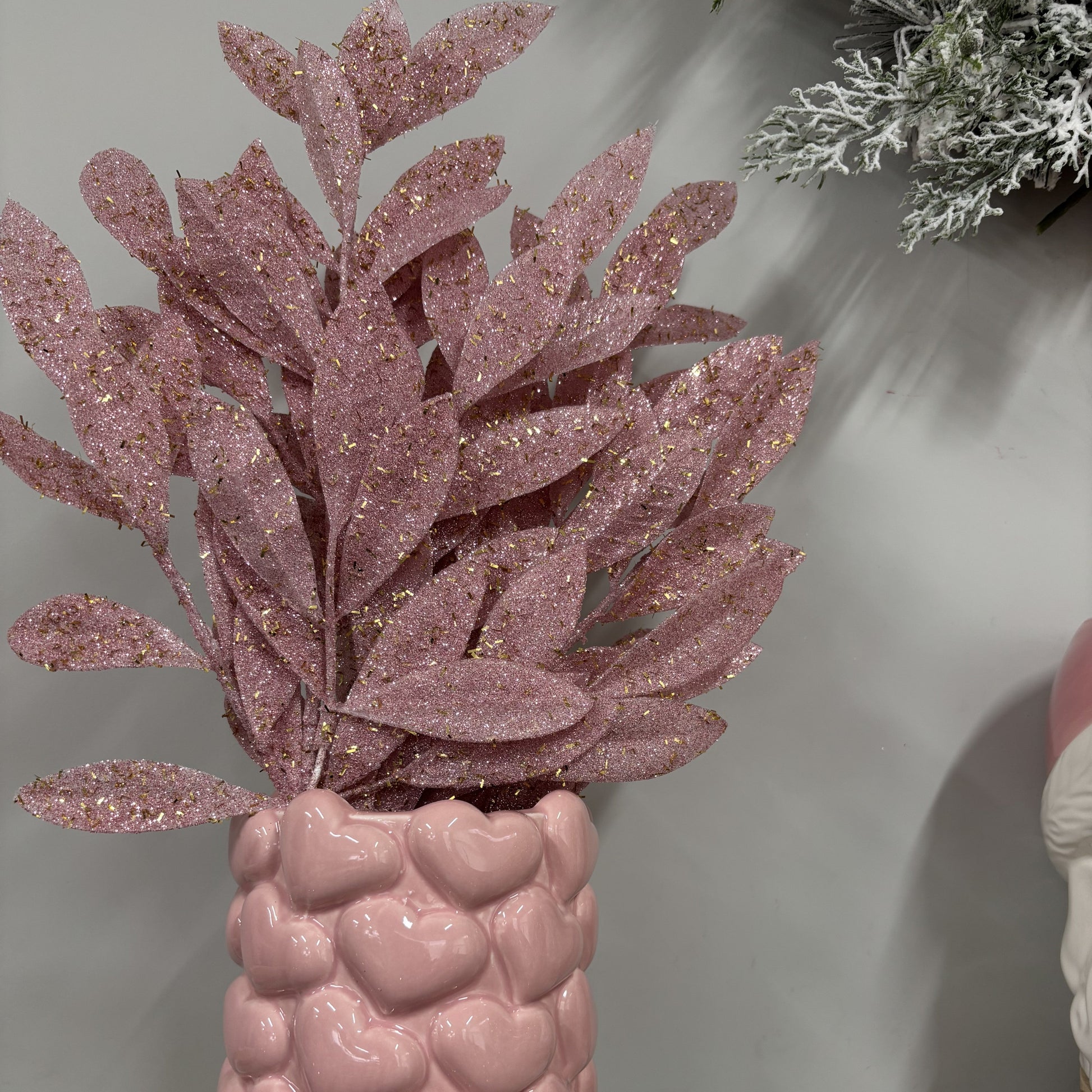 Pink Heart Vase - Medium - My Christmas